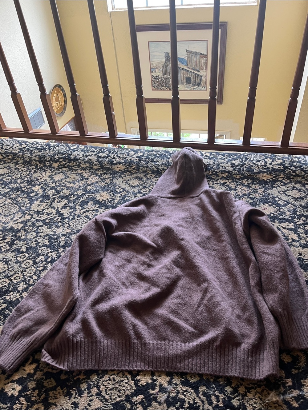 AYBL Chocolate Brown Hooded Knit Sweater - Picture 5 of 6